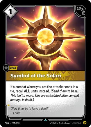 Symbol of the Solari (227/298) - Origins Foil