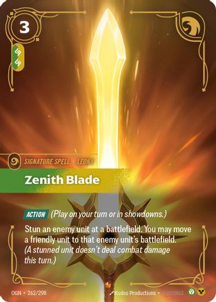 Zenith Blade (262/298) - Origins Foil