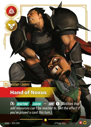 Darius - Hand of Noxus (Showcase) (302/298) - Origins Foil