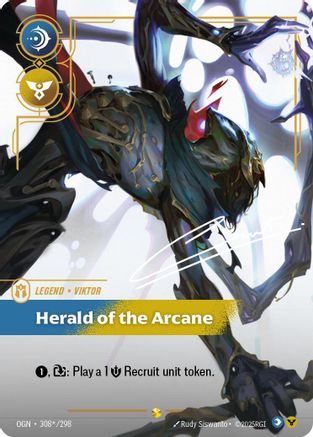Viktor - Herald of the Arcane (Signature) (308*/298) - Origins Foil