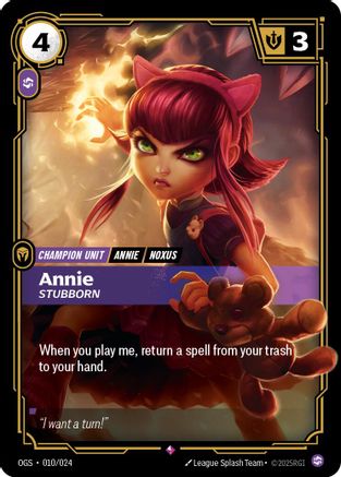 Annie - Stubborn (010/024) - Origins Proving Grounds
