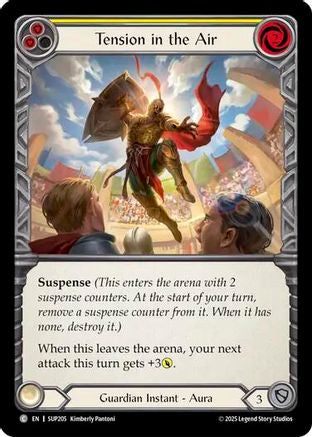 Tension in the Air (Yellow) (SUP205) - Super Slam Rainbow Foil