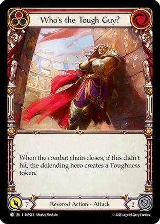 Who's the Tough Guy? (Red) (SUP052) - Super Slam Rainbow Foil