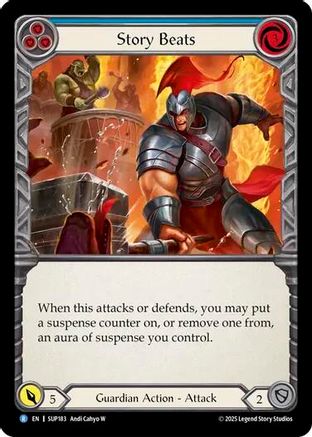 Story Beats (Blue) (SUP183) - Super Slam Rainbow Foil