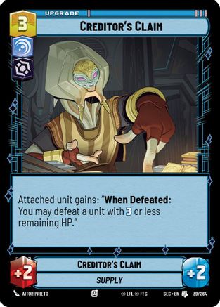 Creditor's Claim (39/264) - Secrets of Power