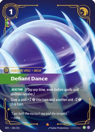 Defiant Dance (196/221) - Spiritforged Foil
