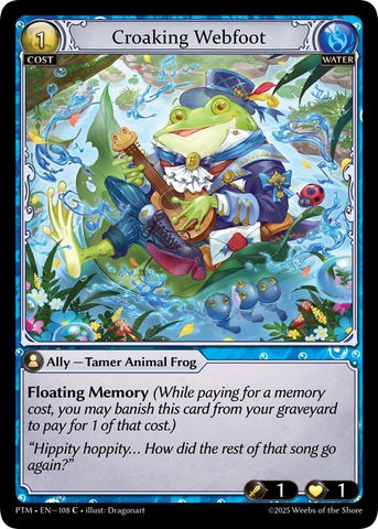 Croaking Webfoot (Curio Foil) (108) [Phantom Monarchs]