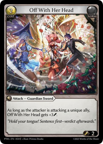 Off With Her Head (Curio Foil) (054) [Phantom Monarchs]