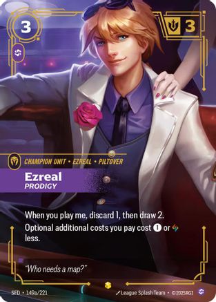Ezreal - Prodigy (Alternate Art) (149a/221) - Spiritforged Foil