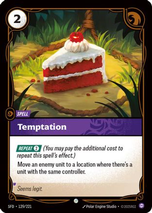 Temptation (129/221) - Spiritforged Foil