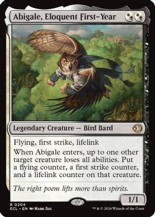 Abigale, Eloquent First-Year [Lorwyn Eclipsed]