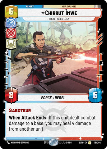 Chirrut Imwe - I Don't Need Luck (46/264) (46/264) [A Lawless Time]