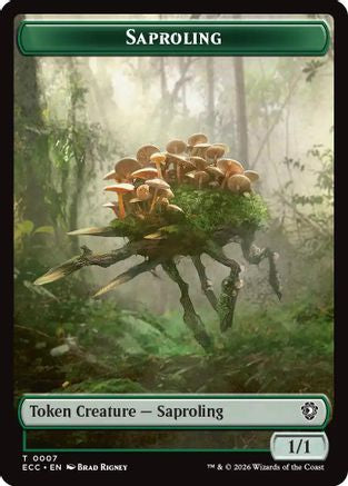 Saproling // The Monarch Double-Sided Token [Lorwyn Eclipsed Tokens]