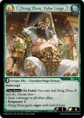 Dong Zhou, False Liege (220) [Mortal Ambition Alter Edition]