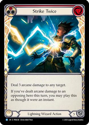 Strike Twice (Red) (PEN238) - Compendium of Rathe