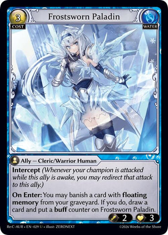Frostsworn Paladin (29) [Mordred Re: Collection, Aurelian Regent]