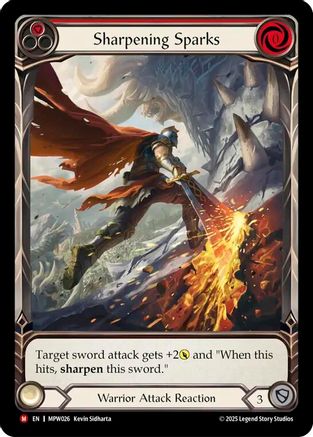 Sharpening Sparks (Extended Art) (MPW026) - Mastery Pack Warrior Rainbow Foil