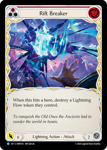 Rift Breaker (Red) [OMN155] (Omens of the Third Age)  Rainbow Foil