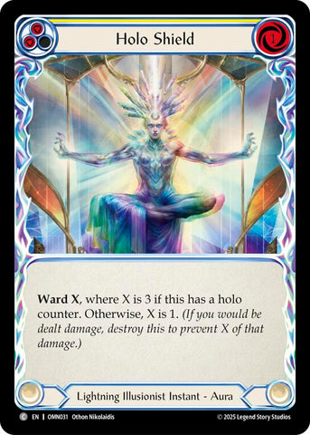 Holo Shield (Yellow) [OMN031] (Omens of the Third Age)  Rainbow Foil