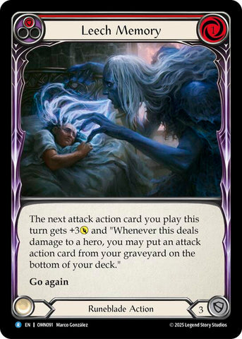 Leech Memory (Red) [OMN091] (Omens of the Third Age)  Rainbow Foil