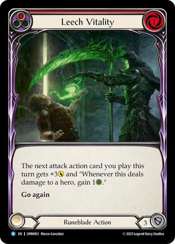 Leech Vitality (Red) [OMN093] (Omens of the Third Age)  Rainbow Foil