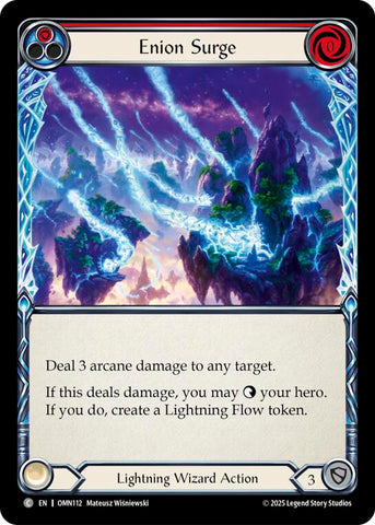 Enion Surge (Red) [OMN112] (Omens of the Third Age)  Rainbow Foil