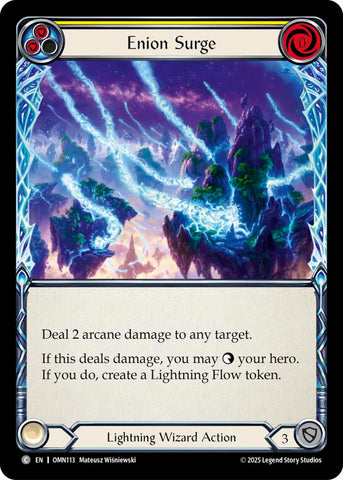 Enion Surge (Yellow) [OMN113] (Omens of the Third Age)  Rainbow Foil