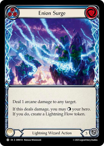 Enion Surge (Blue) [OMN114] (Omens of the Third Age)  Rainbow Foil