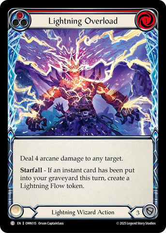 Lightning Overload (Red) [OMN115] (Omens of the Third Age)