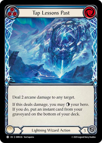 Tap Lessons Past (Blue) [OMN126] (Omens of the Third Age)  Rainbow Foil