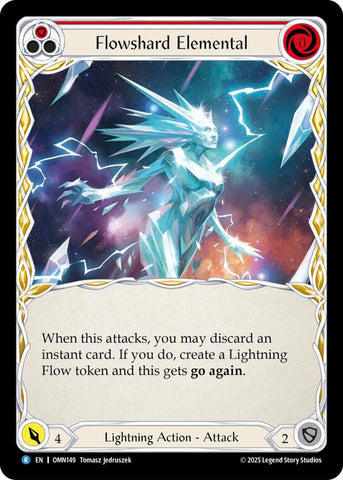 Flowshard Elemental (Red) [OMN149] (Omens of the Third Age)  Rainbow Foil