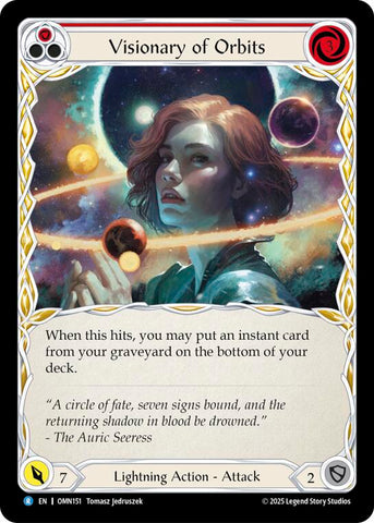 Visionary Of Orbits (Red) [OMN151] (Omens of the Third Age)  Rainbow Foil