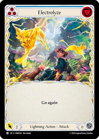 Electrolyze (Blue) [OMN165] (Omens of the Third Age)  Rainbow Foil