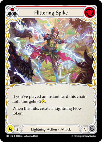 Flittering Spike (Red) [OMN166] (Omens of the Third Age)  Rainbow Foil