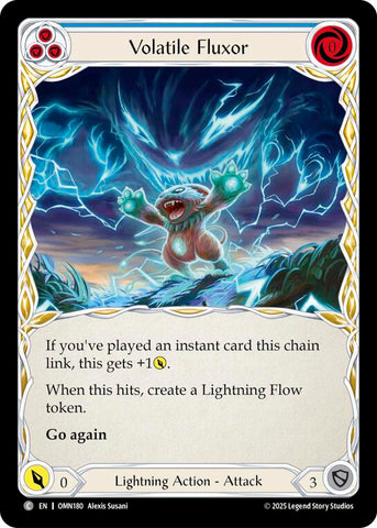 Volatile Fluxor (Blue) [OMN180] (Omens of the Third Age)  Rainbow Foil