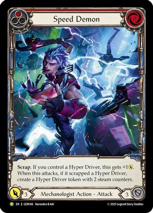 Speed Demon (Red) (GEM166) - Gem Pack 5 Rainbow Foil