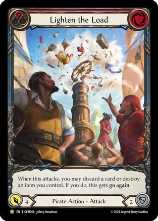 Lighten the Load (Red) (GEM168) - Gem Pack 5 Rainbow Foil