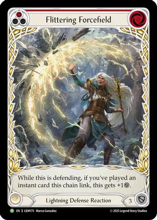 Flittering Forcefield (Red) (GEM173) - Gem Pack 5 Rainbow Foil
