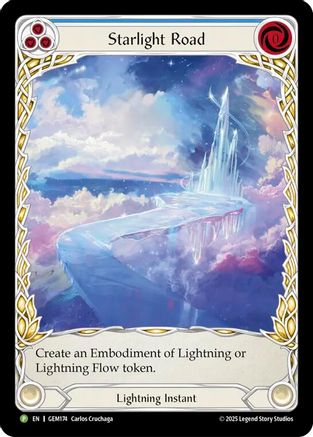 Starlight Road (Blue) (GEM174) - Gem Pack 5 Rainbow Foil