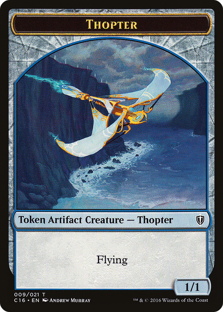 Thopter // Germ Double-Sided Token (C16-9 // 10) [Commander 2016 Tokens]