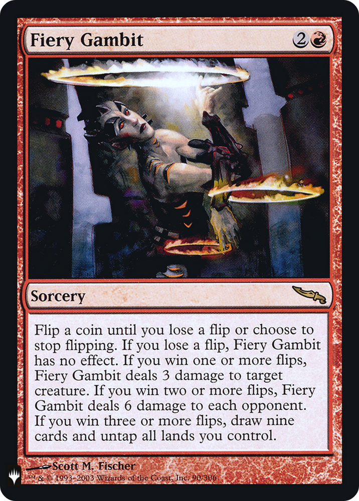 Fiery Gambit (PLST-MRD-90) [The List] Foil