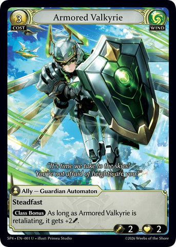 Armored Valkyrie (Curio Foil) (1) [Supporter Pack 4]