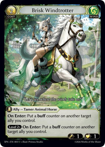 Brisk Windtrotter (Curio Foil) (3) [Supporter Pack 4]