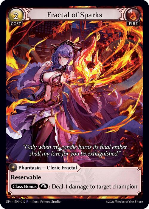 Fractal of Sparks (Curio Foil) (12) [Supporter Pack 4]