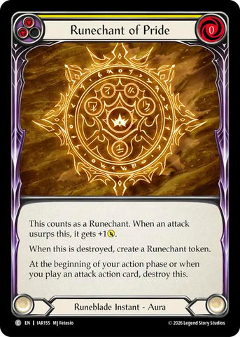 Runechant of Pride (Yellow) [IAR155] (Usurp the Shadow Throne)