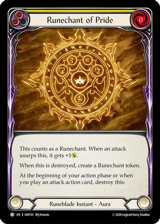 Runechant of Pride (IAR155) - Usurp the Shadow Throne