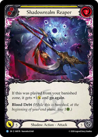 Shadowrealm Reaper (Yellow) [IAR176] (Usurp the Shadow Throne)  Rainbow Foil