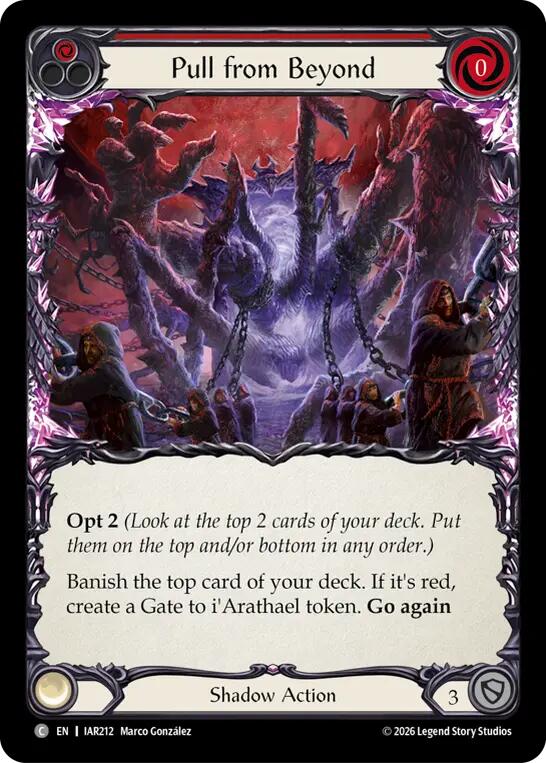 Pull from Beyond (Red) [IAR212] (Usurp the Shadow Throne)  Rainbow Foil