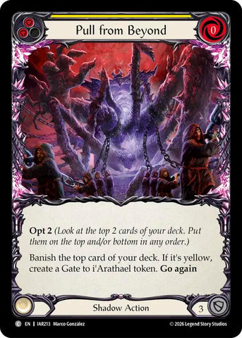Pull from Beyond (Yellow) [IAR213] (Usurp the Shadow Throne)  Rainbow Foil
