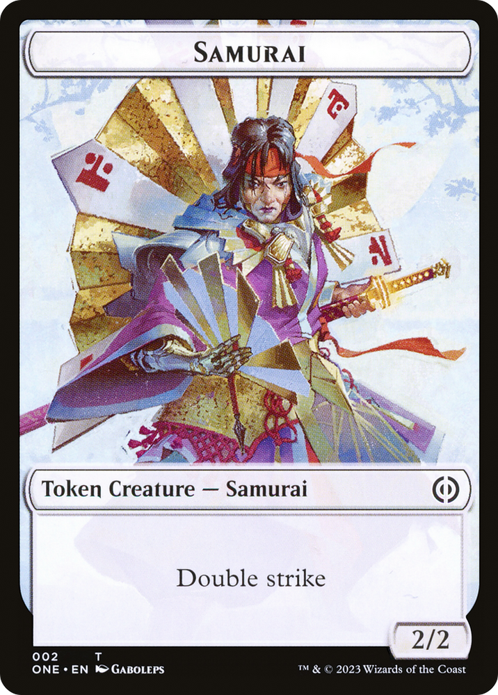 Samurai (TONE-002) [Phyrexia: All Will Be One Tokens] Foil